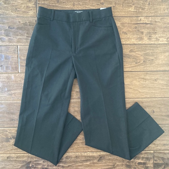 Banana Republic Pants - Banana Republic Women's Sz 4 Wool Blend Straight Pant Black Classic Workwear